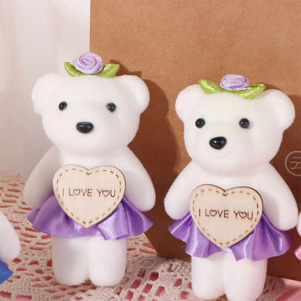 10pcs/set Wedding Gift Foam Bear Bear Foam Cartoon Mini Bear Flower Bouquet 10cm Animal Cartoon Bouquet /Children