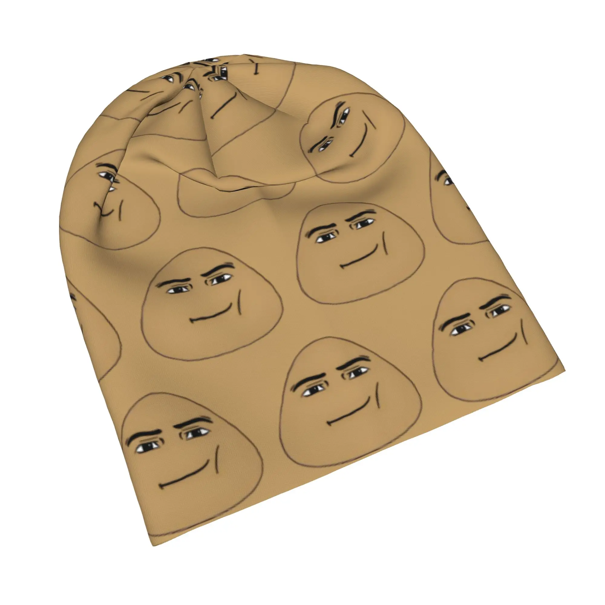 Quick Dry My Pet Alien Pou Slouchy Beanie for Men Women Cycling Skull Cap