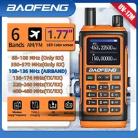 BaoFeng UV Walkie Talkie Air Band Wireless Copy FrequencyFull Band Two Way RadioUSB Charger, Long Range Ham Radio for UV K5, 17M