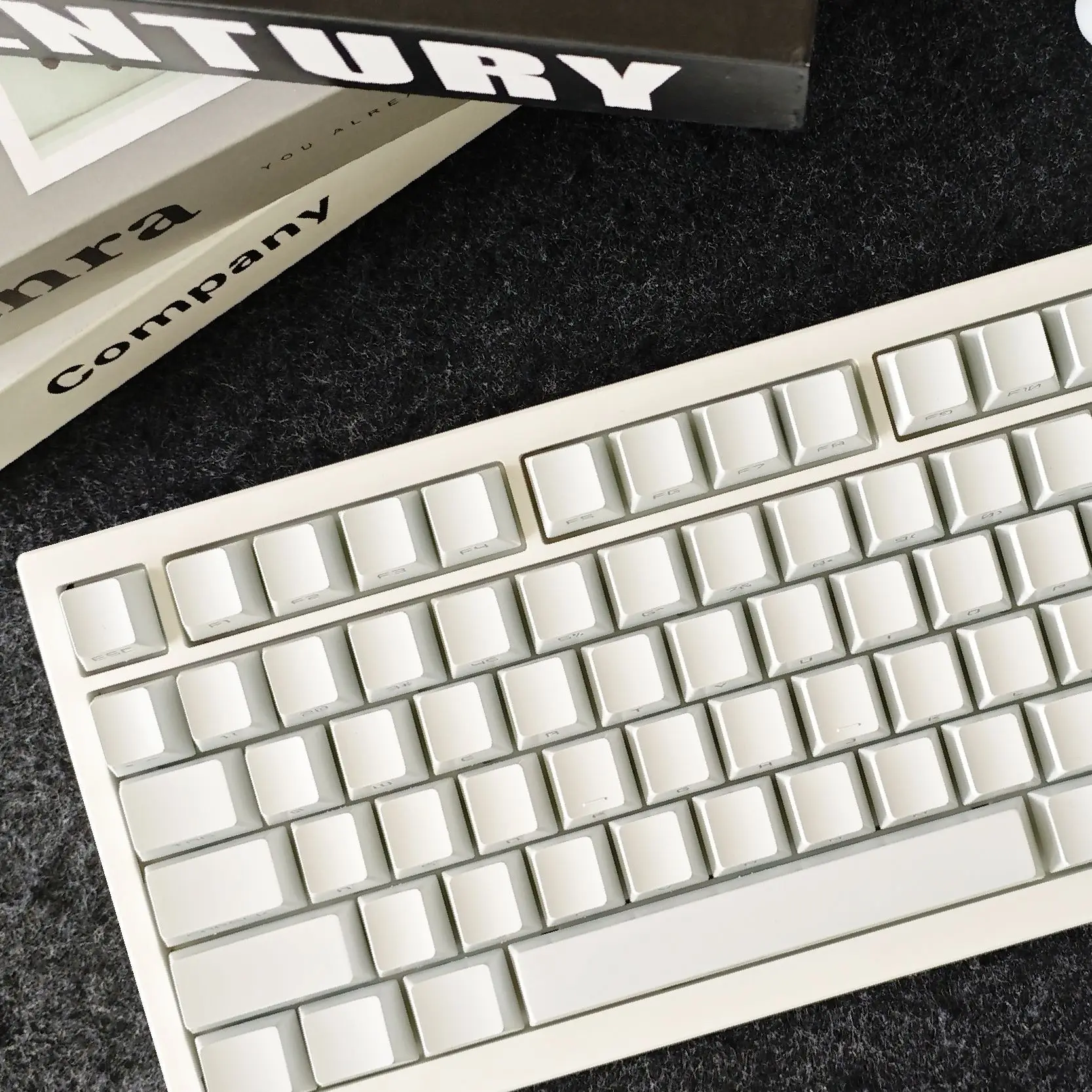 Plain Black White Keycaps Side Printed PBT key Caps for Mechanical Keyboard  60% 65% 68% 75% 85% 95%