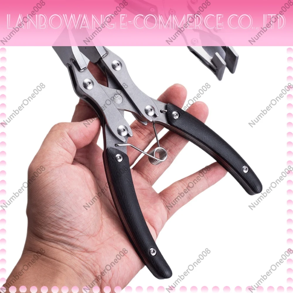 Stainless Steel Flat Jaw Pliers Leather Craft Parallel Clamp for DIY Edge Pressing