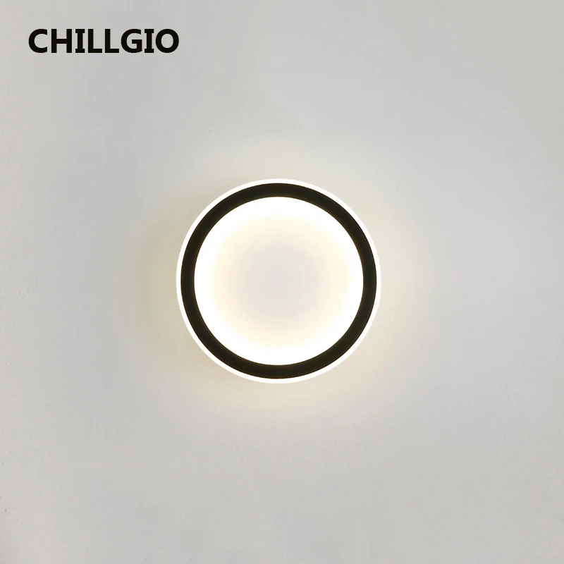 

CHILLGIO Indoor Wall Light Modern Bedroom Lighting Home Deco Porch Foyer Sconce Internal Circle Led North Europe Minimalism Lamp