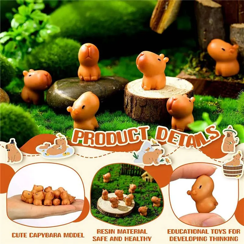 A93E-100X Mini Resin Statue, Model Ornaments, Miniature Animals, Desktop Outdoor Craft Ornaments