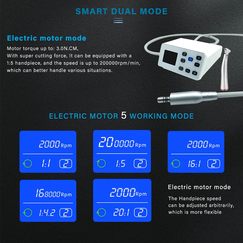 New Dental Electric Motor With Endo Motor Implant system 2 in 1 Surgical Brushless