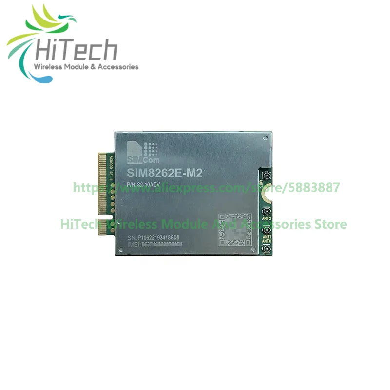 SIMCOM SIM8262E-M2 Multi-Band 5G NR/LTE-FDD/LTE-TDD/HSPA+ Module Supports R16 5G NSA/SA Compatible With SIM7912G/SIM8200X-M2