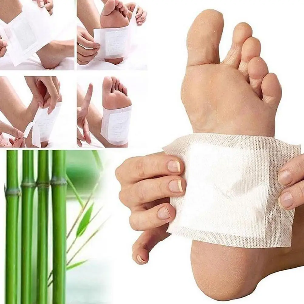 10Pcs Herbal Moisture Removal Foot Patches Reduce Physical Burden Improve Sleep Quality Foot Stickers