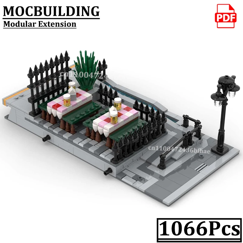 

Модульное расширение для модели MOC-910034: Городской пейзаж, уличная сцена, строительные блоки MOCBUILDING, конструктор, подарок