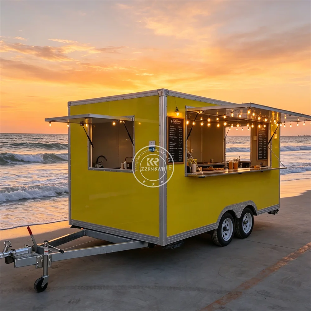 

Mobile Concession Trailer Concession Coffee Tea Juice Ice Cream Cart Commercial Food Truck With Complete Kitchen
