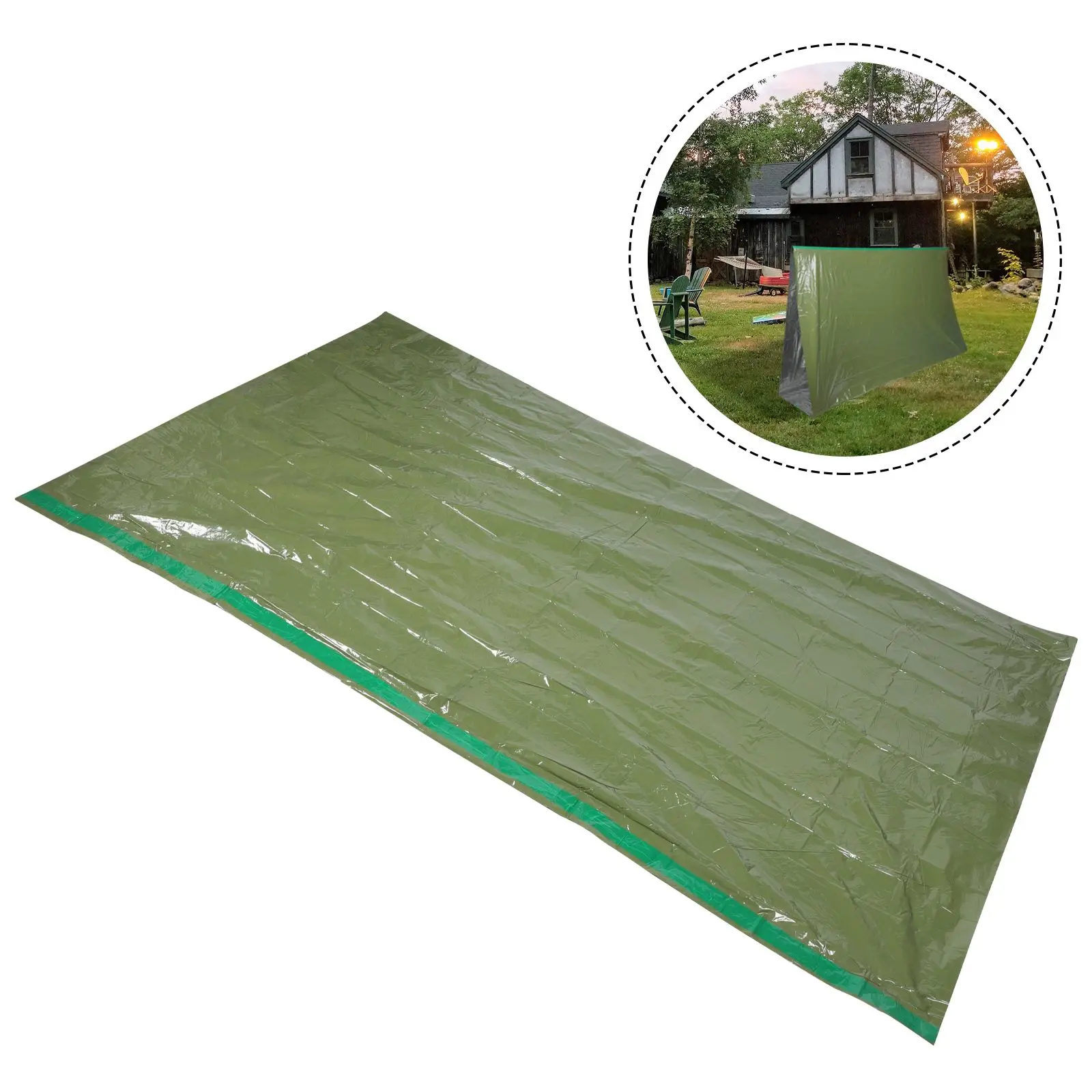 

Emergency Tent Survival Camping Shelter Thermal Blanket Sleeping Bag Outdoor Hiking Activities Reusable Windproof