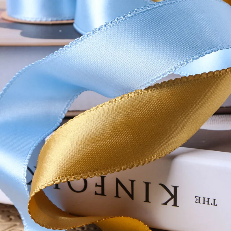 5 Yards 25MM 38MM Double-sided Polyester Satin Ribbon DIY Make Bowknots Kids Hair Accessories Material Handmade Carfts