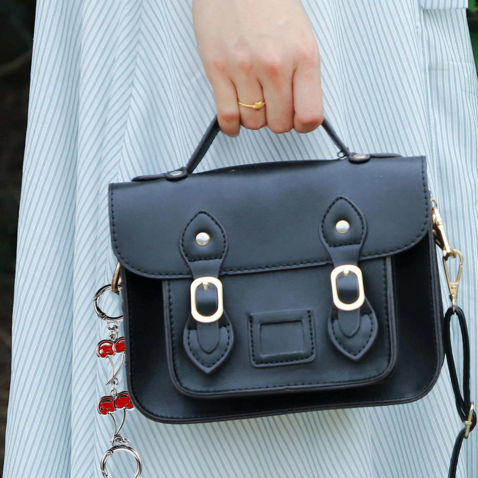 حقيبة الكرز سلسلة موسع محفظة حزام حقيبة يد حزام تمديدات Crossbody قابل للتعديل طول حقيبة كتف حمراء ملحق الموضة