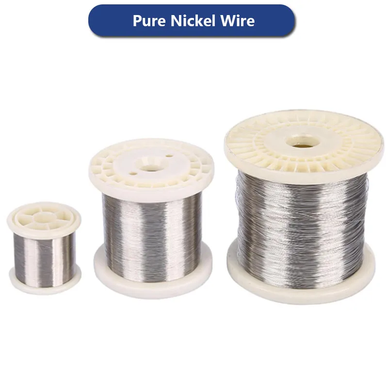 1/3roll Ni 99.9% Pure nickel wire 0.1/0.2/0.25/0.3/0.35/0.4/0.6/0.8/0.9/1mm metal nickel electrode wire nickel alloy wire 1-100m