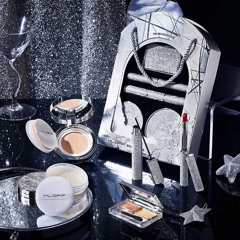 ママのためのプロのメイクセット,8ピース,ギフトボックス,口紅,ルース