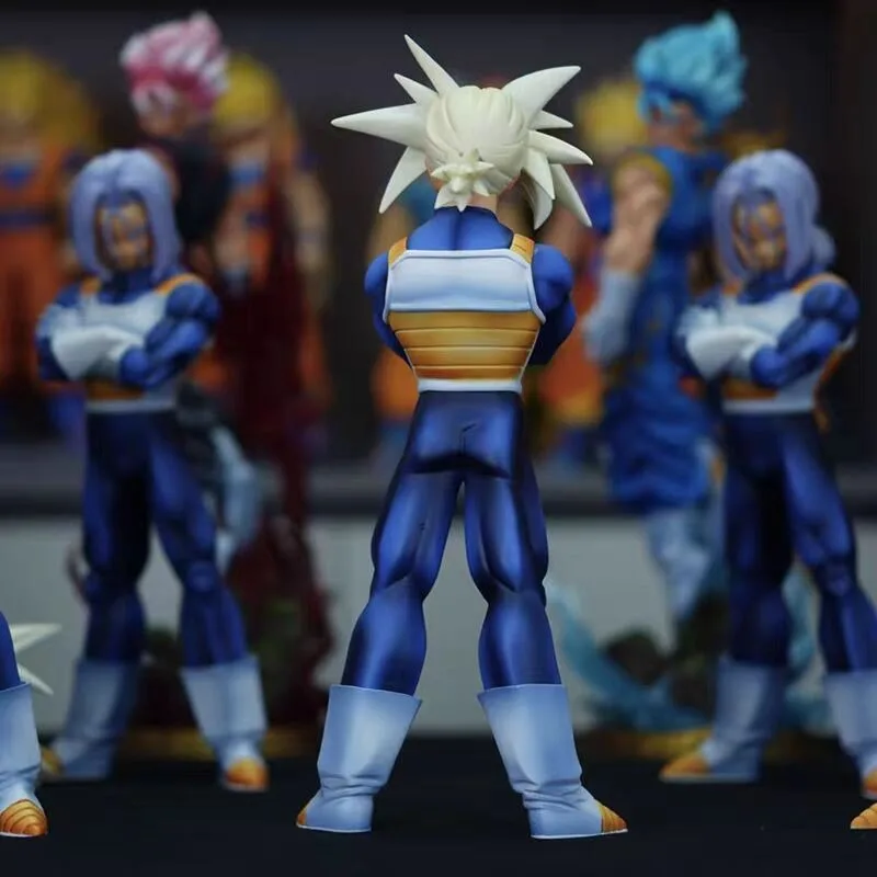 Figurine Dragon Ball Torankusu Super Saiyan, 30cm, remplacement à Double tête, modèle de Collection Anime, ornements de bureau, jouets pour enfants
