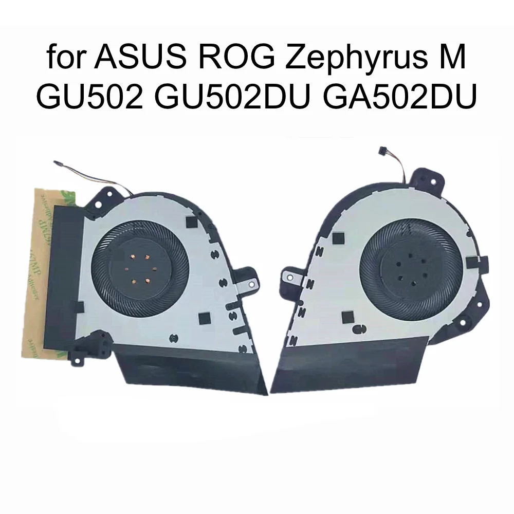 5V Cooling Fans Cooler FOR ASUS ROG Zephyrus M GU502 GU502DU GA502DU 13NR0210T01111 13NR0210AM0901 CPU GPU Fans DFS5K12115491P