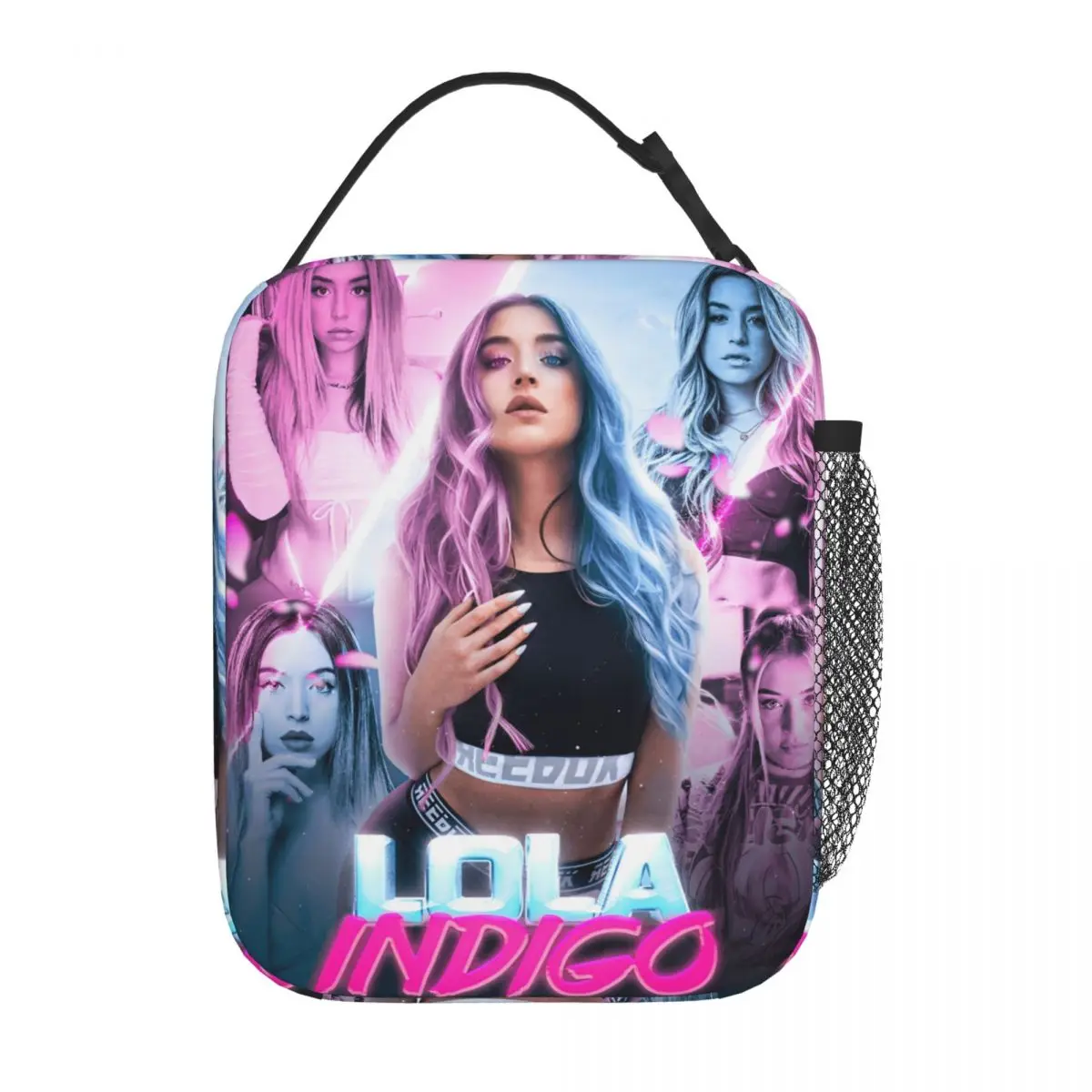 

L-Lolas I-Indigos Singer Insulated Lunch Bags Thermal Bag Lunch Container Portable Tote Lunch Box Food Bag Office Outdoor