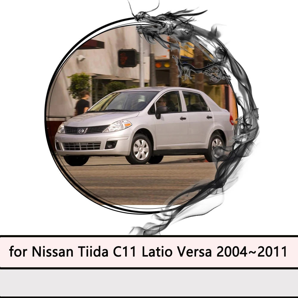 for Nissan Tiida C11 Latio Versa Sedan 2004~2011 Mudguards Front Mudflaps Fender Flares Mud Flap Splash Guards Cover Accessories