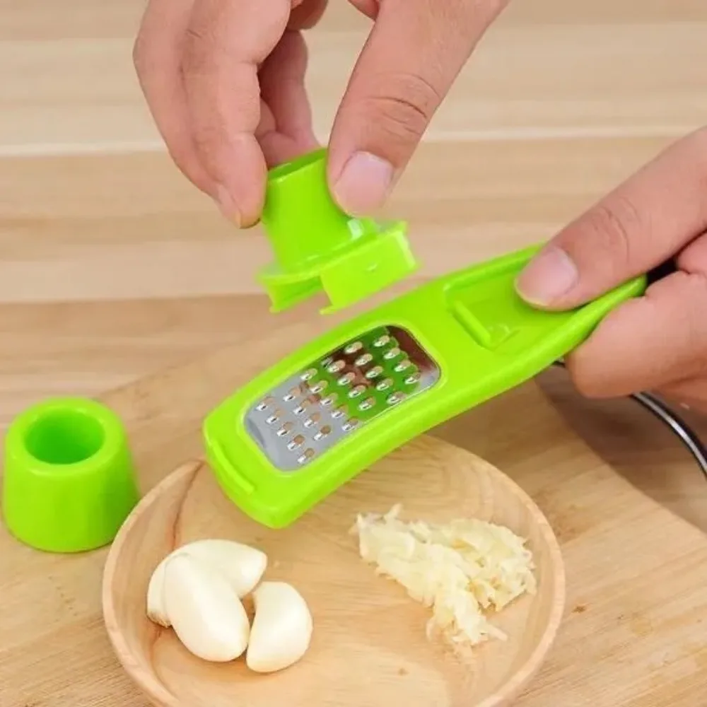 Creative Kitchen Gadget Manual Garlic Grinder Multifunctional Ginger Garlic Mincer Slicer Press Crusher Household Garlic Paste Maker