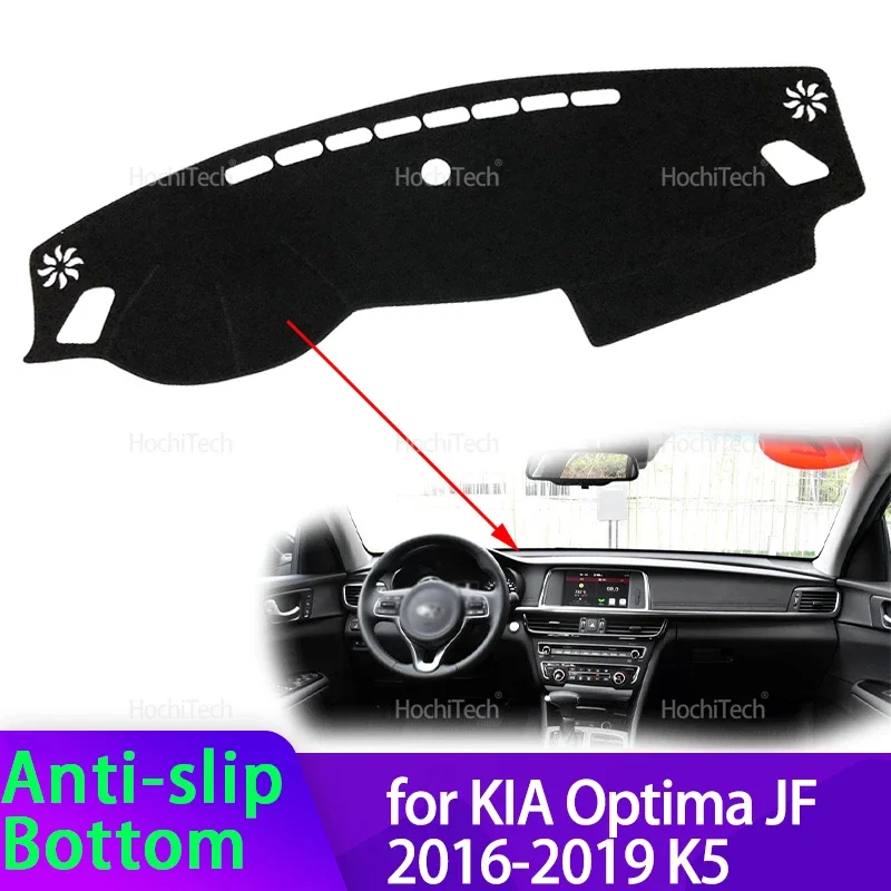 For KIA Optima JF 2016 2017 2018 2019 K5 Car Dashboard Cover Avoid Light Pad Instrument Panel Mat Case Carpets