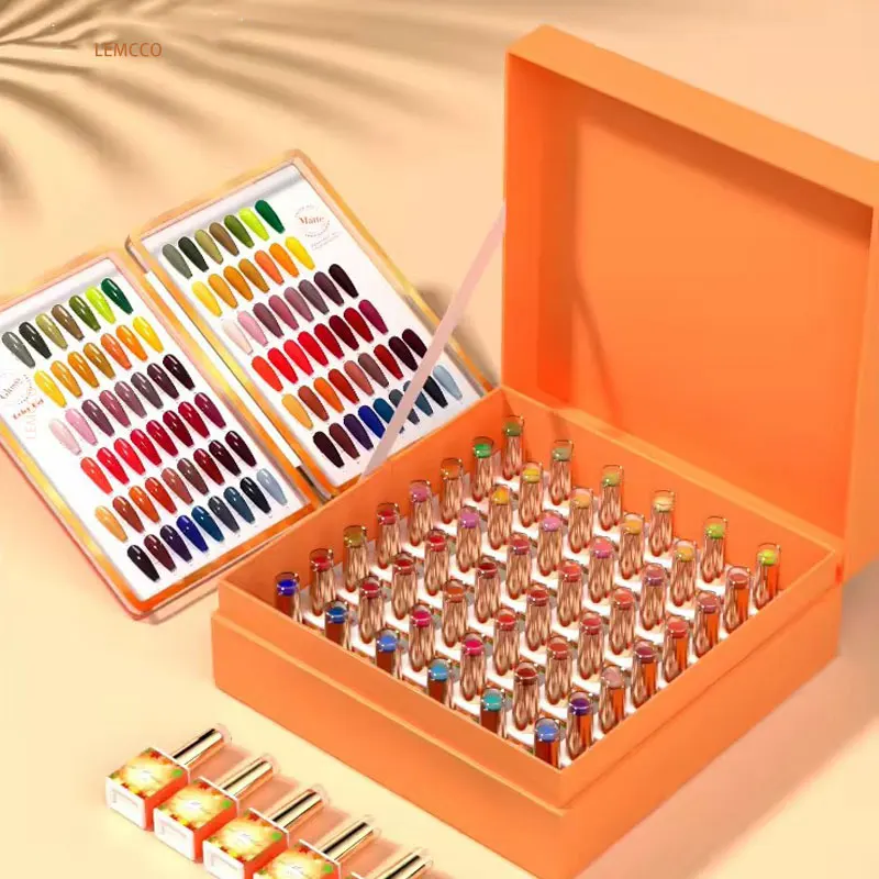 JMUSNewest-Collection de Verhéritage à Ongles Gel UV de Haute Qualité, Ensemble de 48 Couleurs avec Livre de Documents Gratuit, 15ml, pour Automne et Hiver