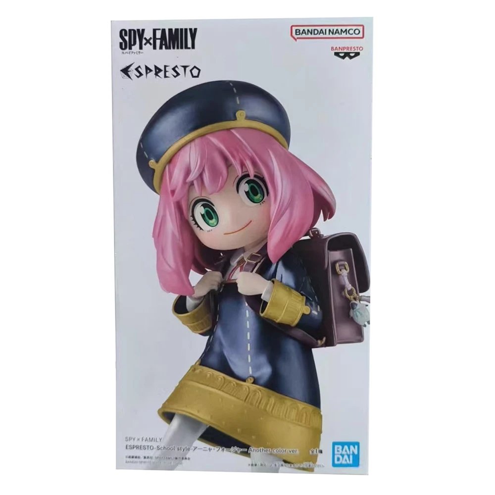[En stock] Banpresto ESPRESTO Spy x Family Anya Forger (estilo escolar) (más versión de color) Figuras de anime de 17 cm, modelo de juguete ornamental