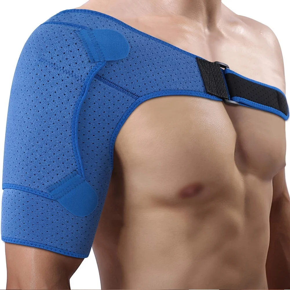 Neoprene Shoulder Brace for Men and Women - Support and Compression Sleeve for Torn Rotator Cuff and AC Joint Fatigue - Adjustab