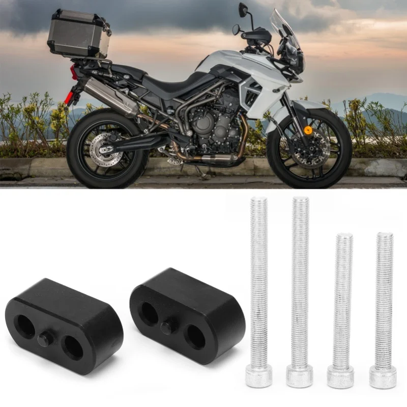 Motorbike Handlebar Riser Mount Aluminium Alloy Replacement For TRIUMPH TIGER 900/RALLY/PRO/GT 2020Black