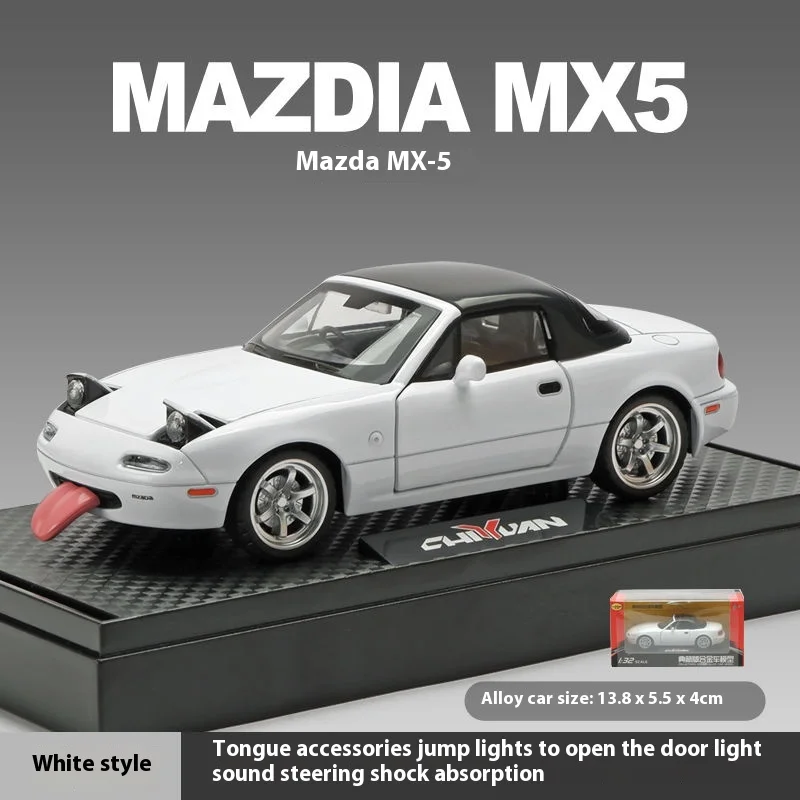 Mazda MX-5 miniatura fundida a presión Miata RoadSter, modelo de