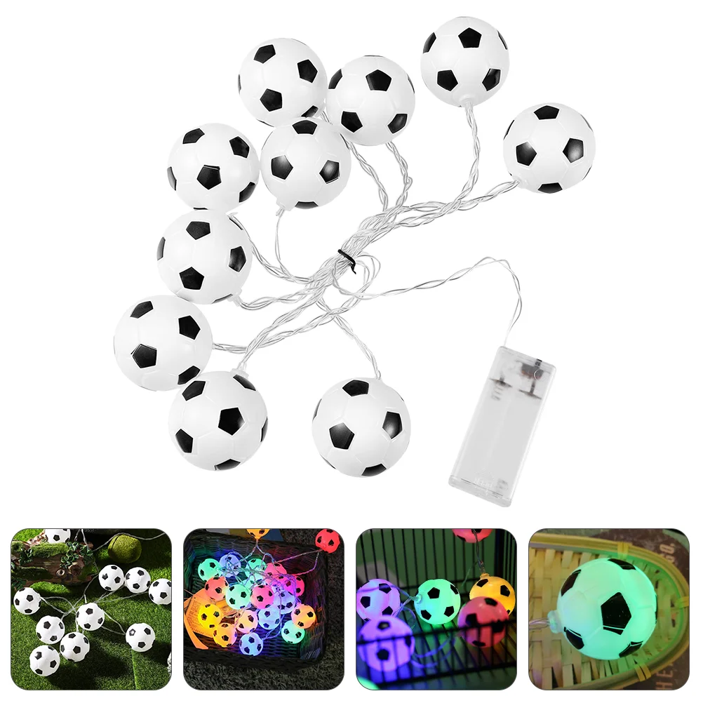 

Football String Lights Holiday Party Decoration Decorative LED Christmas Fairy Lamp Plastic