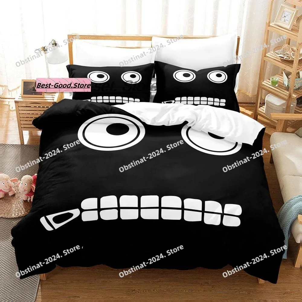 

Hip Hop Angry Geometry Dash Bedding Set Single Twin Full Queen King Size Bed Set Game Bedroom Duvetcover Sets Anime Bed