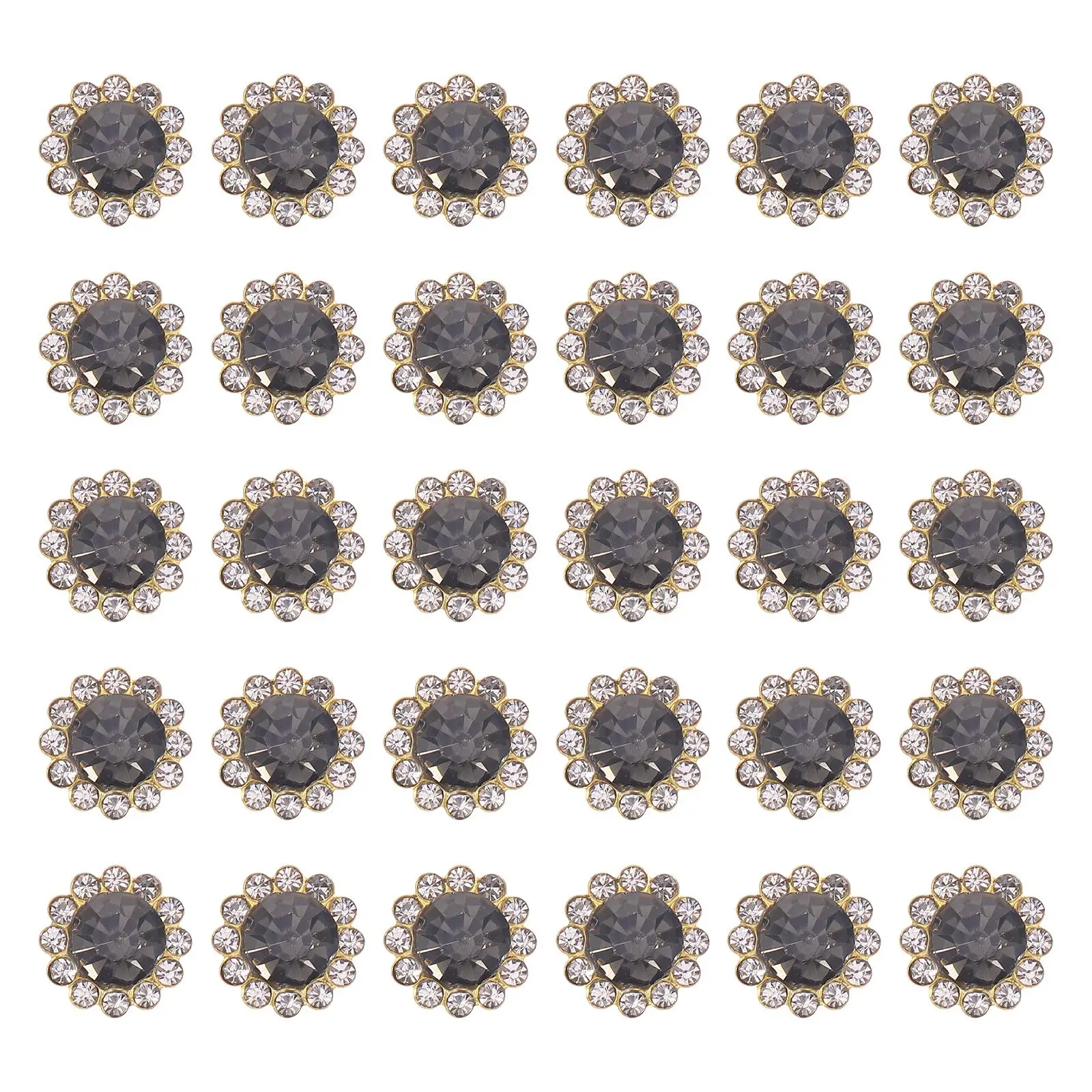 

Sunflower Rhinestone Buttons Sewing Accessories Glass Alloy Buckles Craft Supplies DIY Costumes Scrapbooks Party Decorations