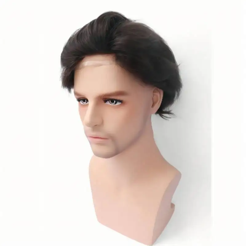 NLW Toupee for Men Human Hair Replacement System