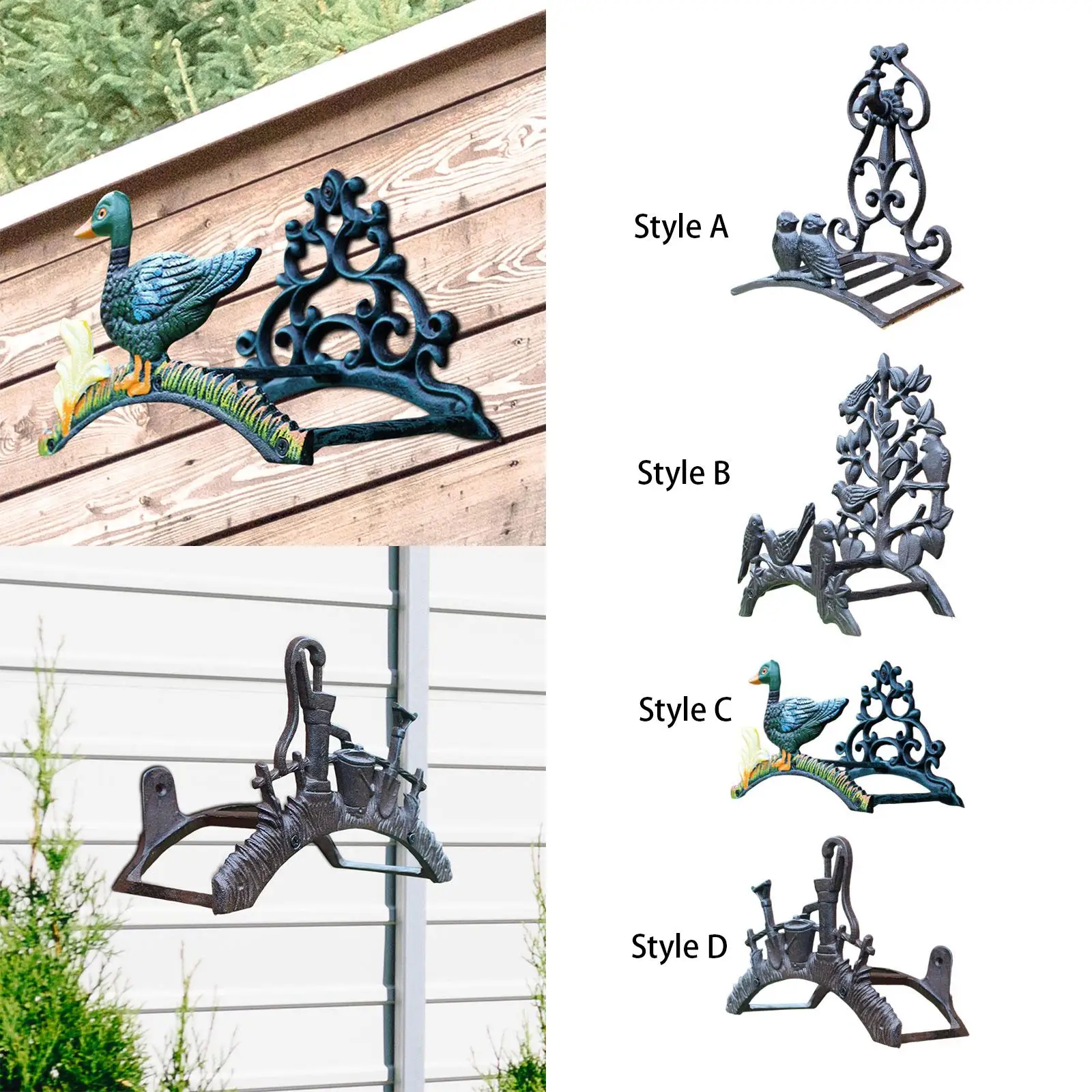 

Кронштейн для держателя садового шланга Европейский держатель Прочный аккуратный настенный водяной шланг