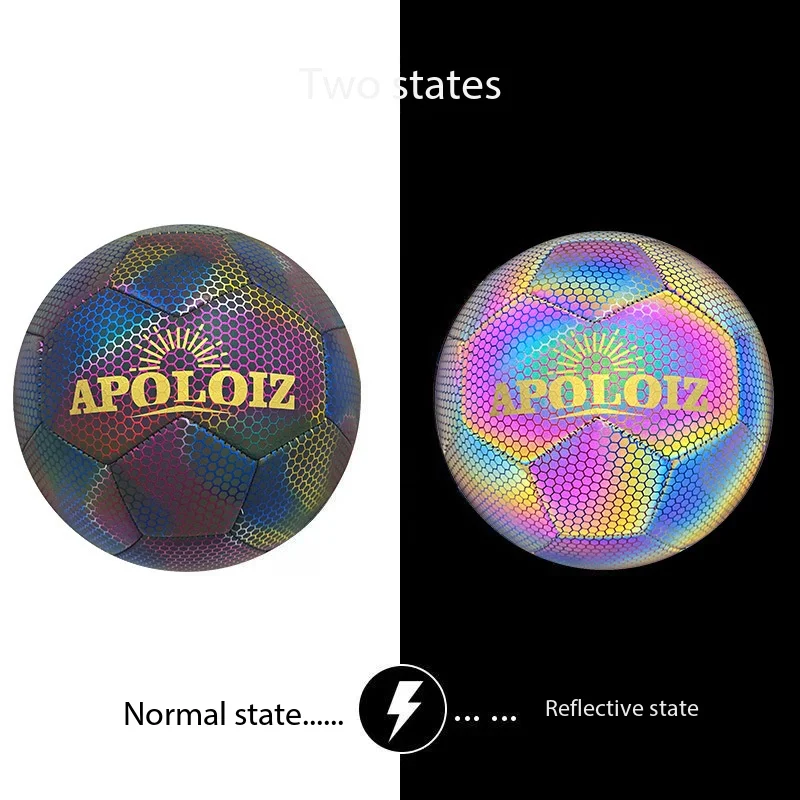 

Size 5 Glow-in-the-dark Football for Adults Durable Reflective Indoor And Outdoor Training Competition Soccer Ball