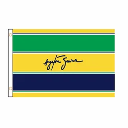Custom Banner Ayrton Senna Flag Banner 2ft*3ft 3ft*5ft Sports Advertising Car Decoration Home Gift Party Indoor Outdoor QZ-062