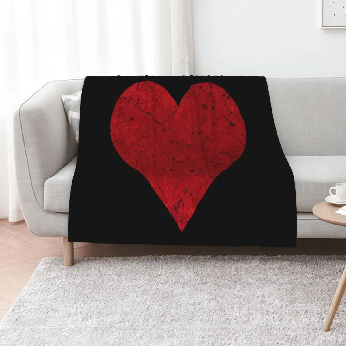 

Heart Love Symbol Red Throw Blanket Stuffeds christmas decoration Luxury Thicken Warm Blankets