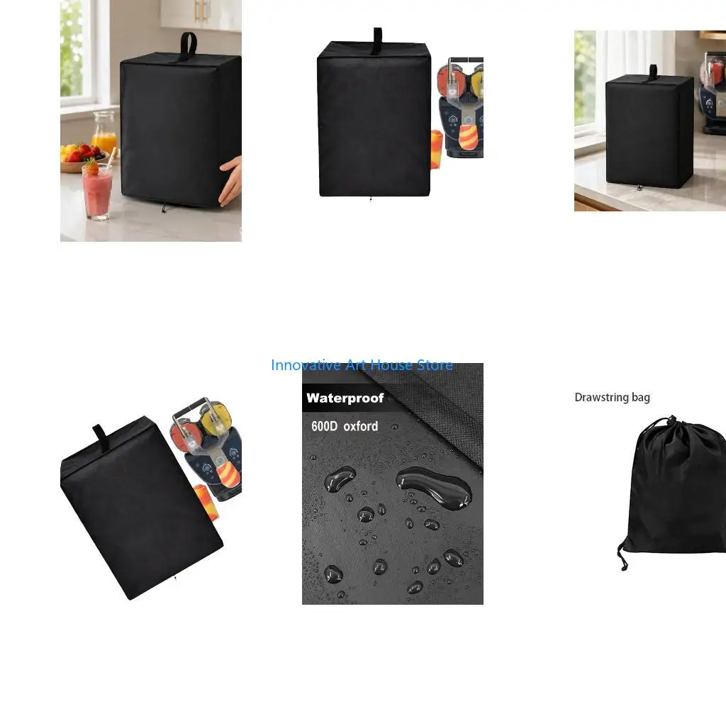 E1PC Open-Bottom Slush Machine Cover with Gathered Lower Closure