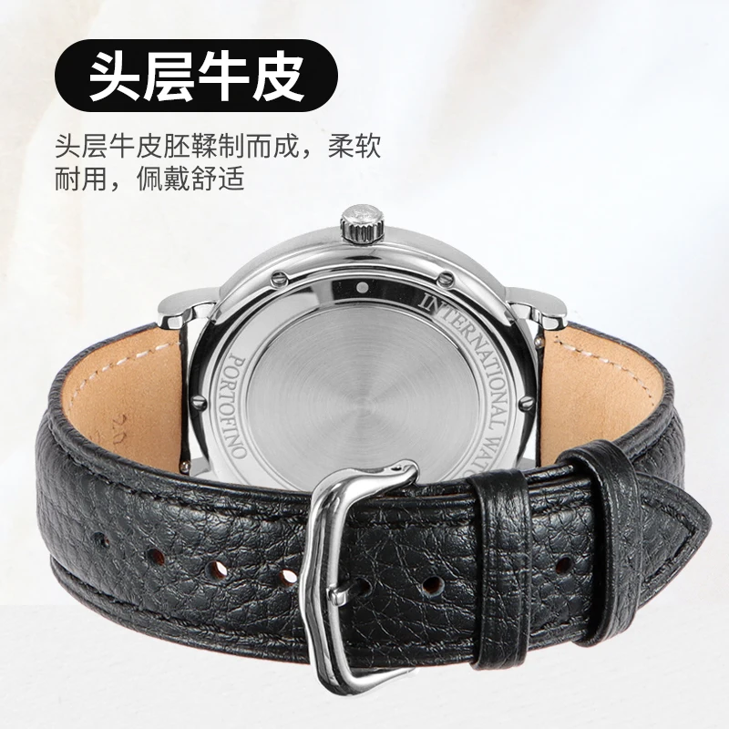 Genuine Leather Watch Strap - Compatible with Cartier Tank, Tank Must, London, Solo & Calibre Series | Original-Style Cowhide view 2