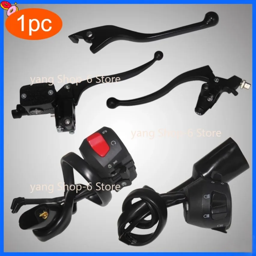 Ajuste para LONCIN VOGE 300 Rally Voge Rally 300 accesorios interruptor de manija interruptor de bocina botón de encendido manija de embrague manija de freno