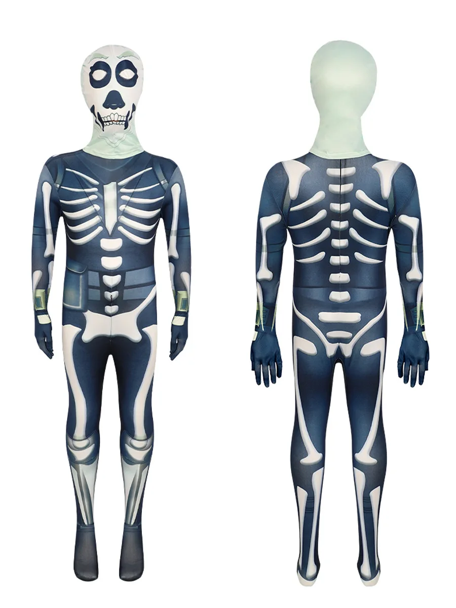 Bambini Cosplay Anime tuta Black Knight Costume Battle Royale Mezmer Cosplay Mask bambini Halloween Carnival Party Zentai body