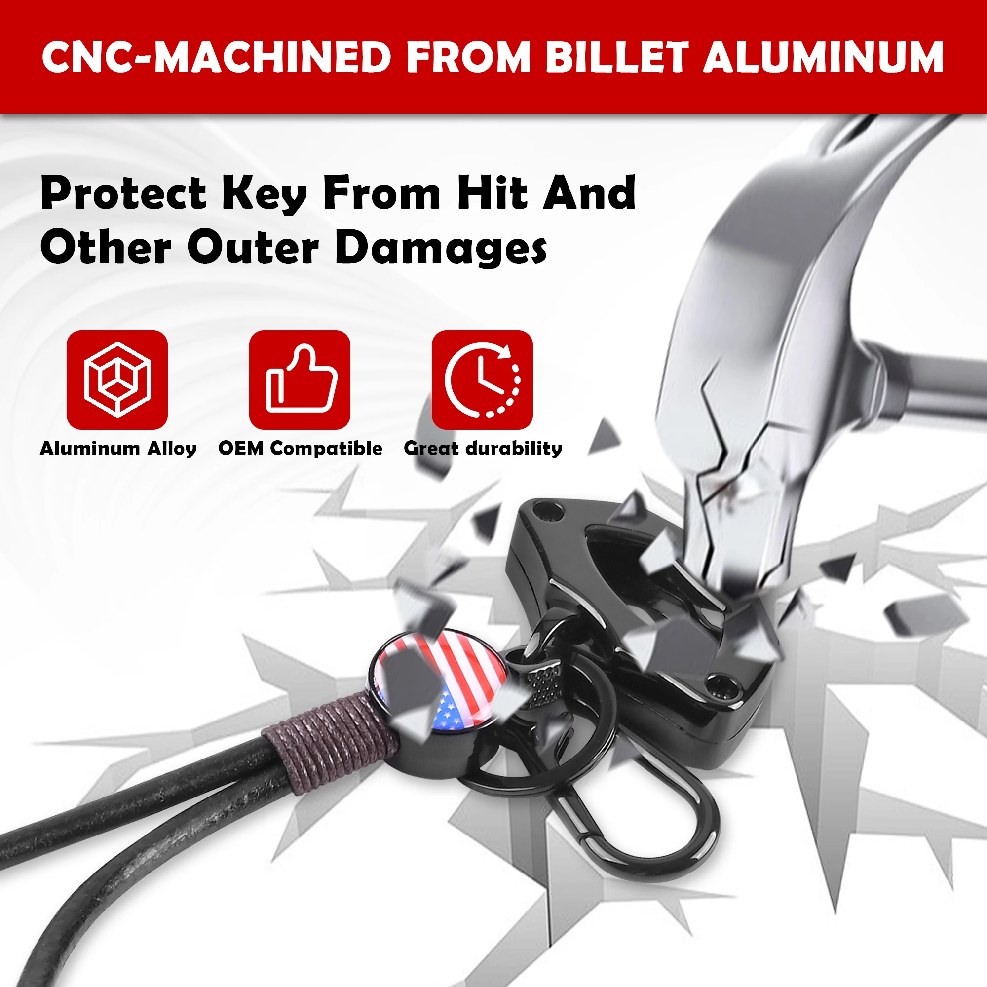 High-Quality Aluminum Key Holder for Can-Am Spyder & F3 | US Cool Decoration Accessory (All Models)