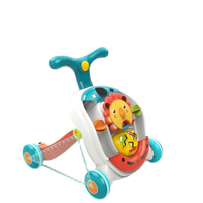 Baby Push Walker Trolley Multifunctional Adjustable Speed Anti-Rollover