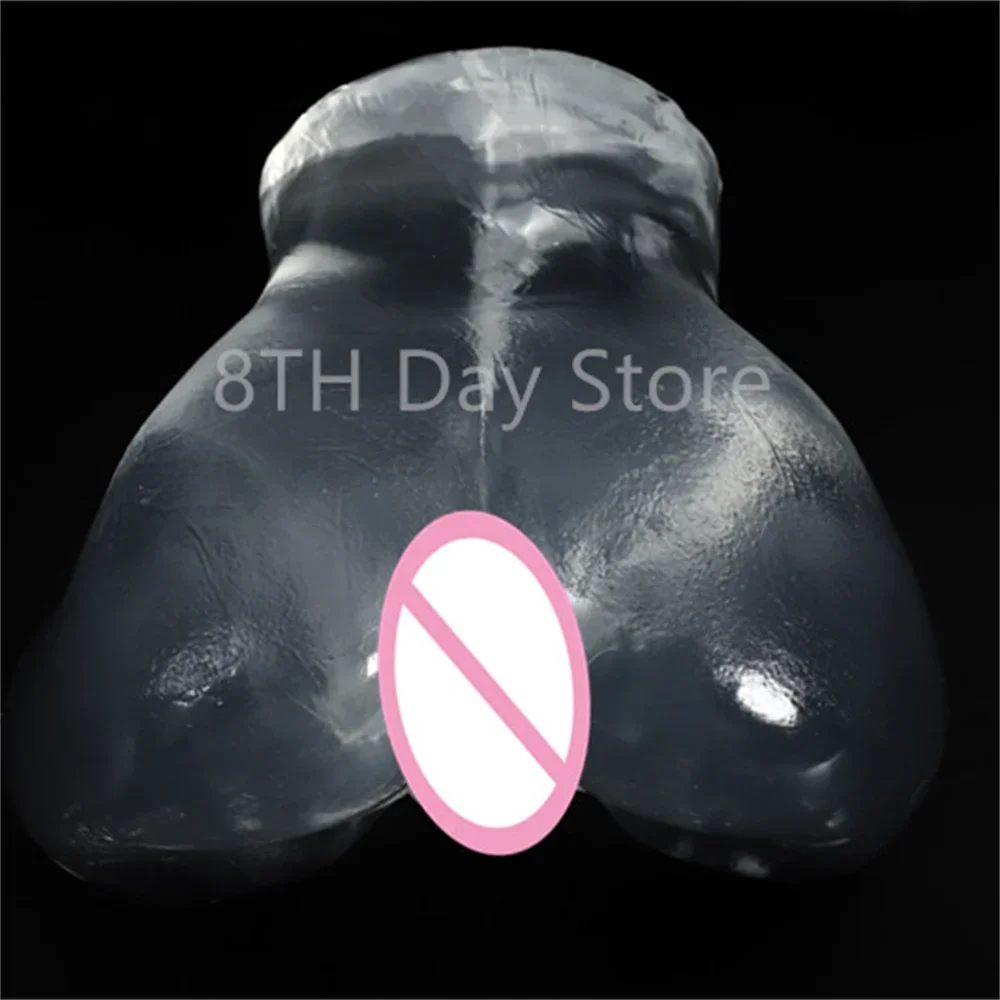 Transparent Butt Sex Toys for Men Artificial Vagina Anal Channel Pocket Pussy Male Masturbrator Buttocks Adult Masturbation Toy