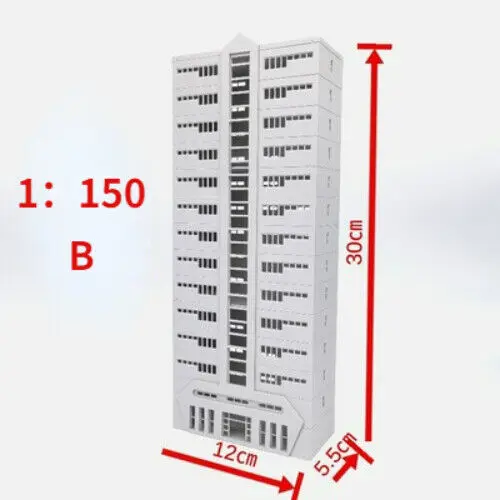 Architektur modell im Maßstab 1:150/100 für Gundam City School Teaching Building Model Display Szene Modells ammlung Geschenk