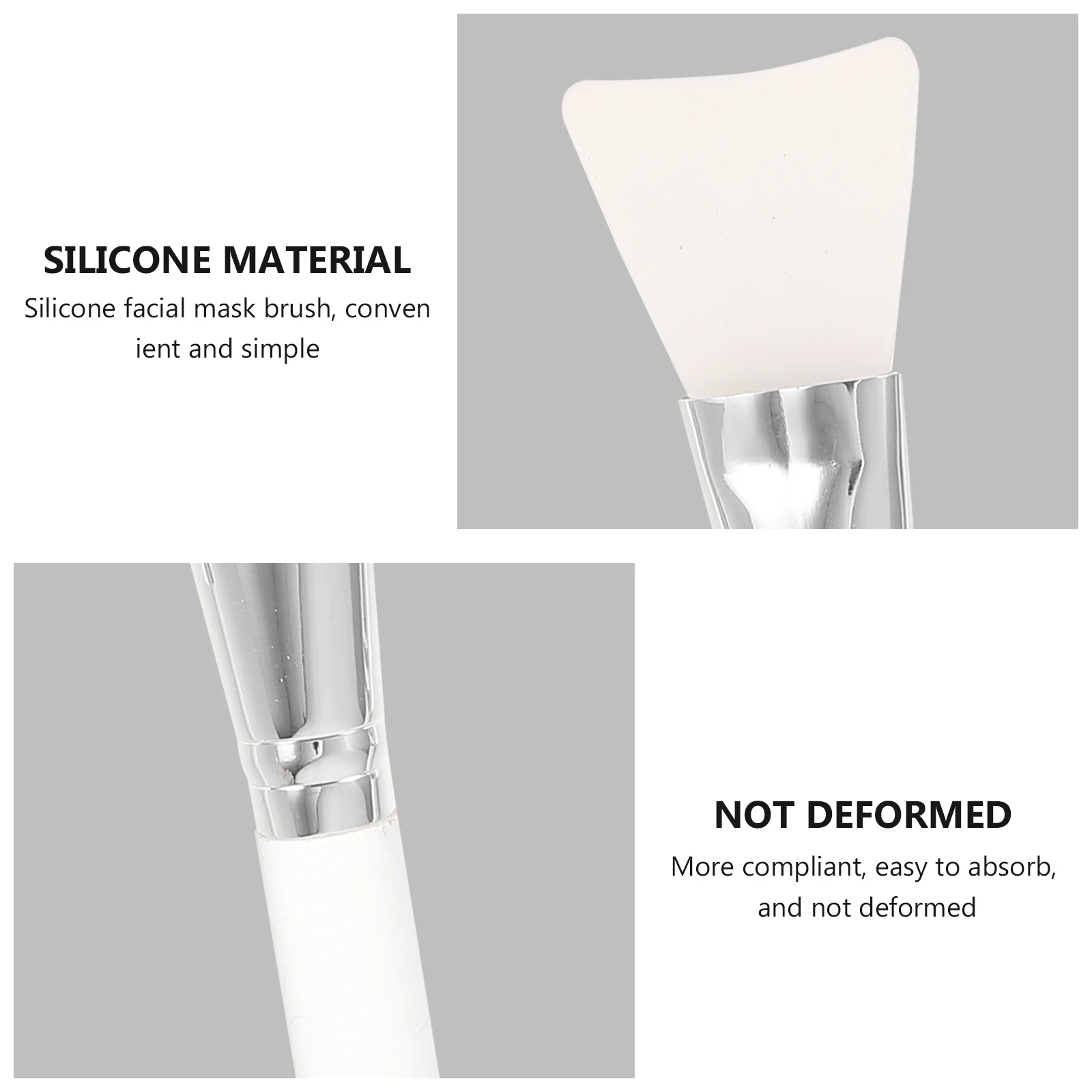 

7pcs Silicone Facial Mask Brush Set Acrylic Handle Tools For Women Makeup Accessories Foundation Brush Practical