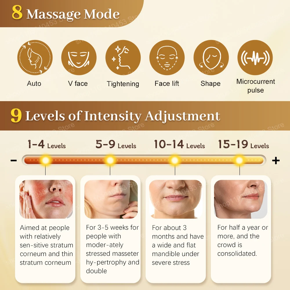 EMS Eye Face Beauty Massage Muscle Stimulator Facial Lifting Anti-Wrinkle Reduce Dark Circles Eyes Swelling Forehead Care Device