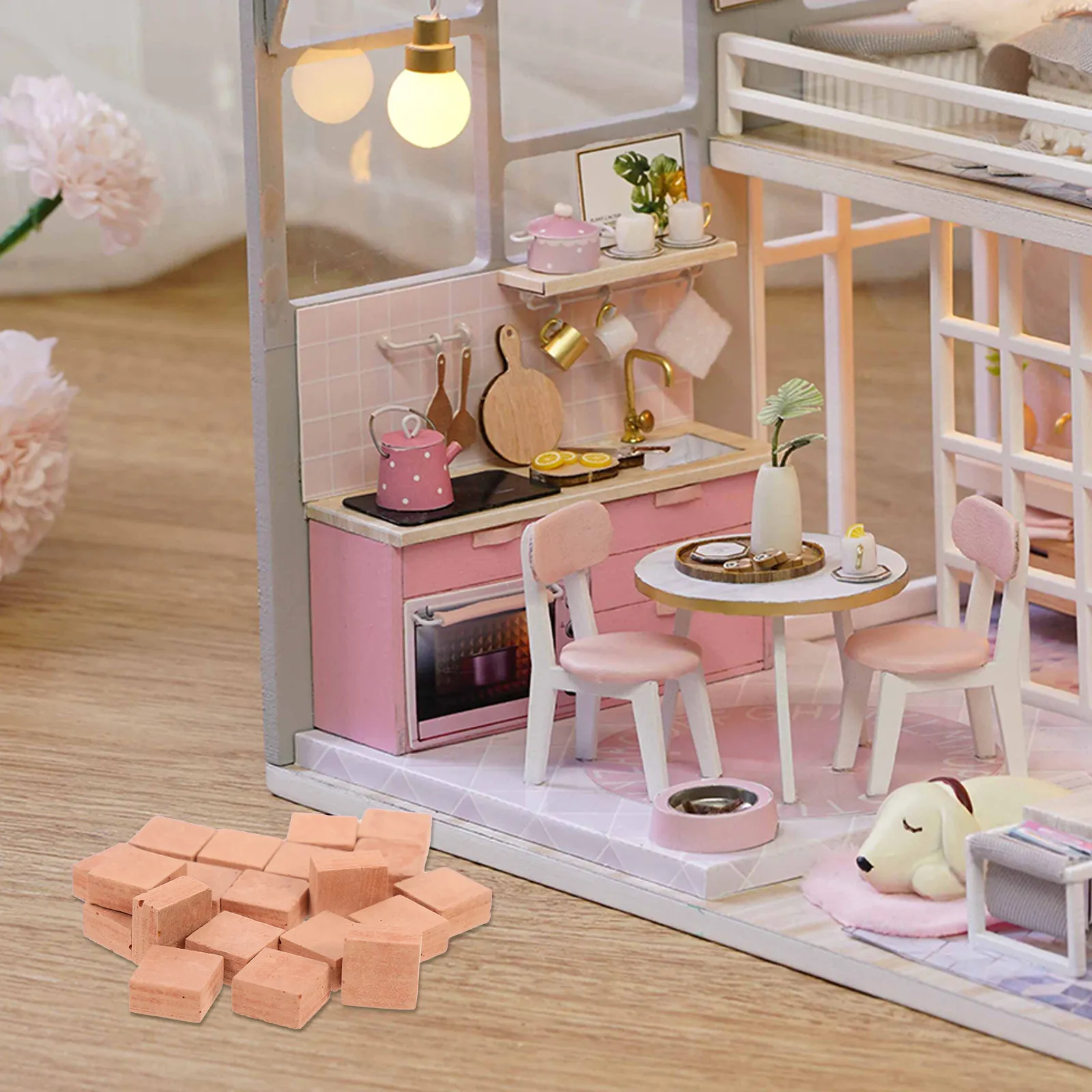 20pcs Micro Landscape Brick Models for DIY Mini Garden, Sand Table & Pottery Clay Wall Edging Decor
