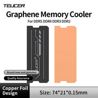 TEUCER Graphene Laptop RAM Heatsink, Dual-Layer Graphene and Copper Foil Design Cooler Memory Radiator for DDR5 DDR4 DDR3 DDR2
