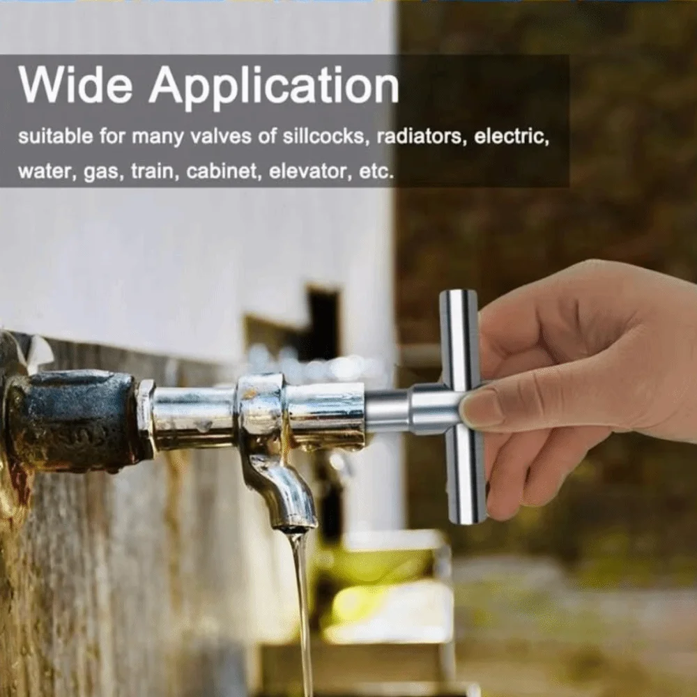 Kunci Pas Keran Desain Multifungsi Kunci Pas Kotak Kecil Kunci Pas Empat Sudut Praktis Alat Tukang Ledeng untuk Saluran Air