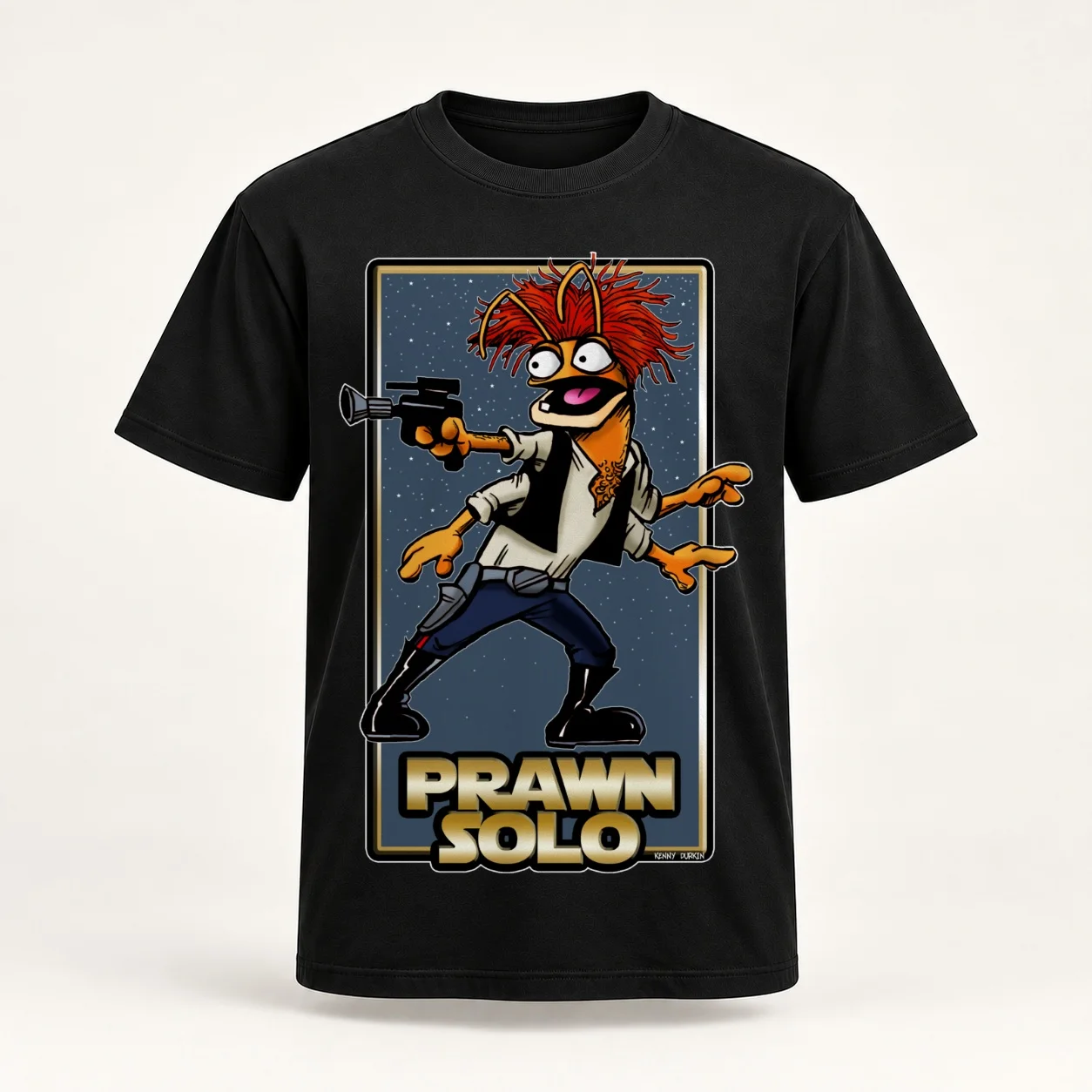 Prawn Solo T-Shirt t shirts for man graphic vintage cotton t-shirt plain for man package t shirts for man cotton T-Shirt